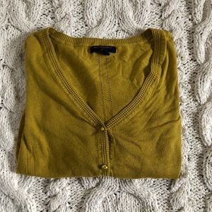 Banana Republic // Mustard Button-Up Cardigan